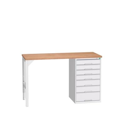 Bott Verso Werkbank | 7 Lades | Breedte 1500mm | Multiplex | RAL 7035 - 16921901.16 Bott Verso Werkbank | 7 Lades | Breedte 1500mm | Multiplex | RAL 7035 - 16921901.16