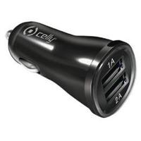 Celly autolader 2x USB max. 2.1A zwart - thumbnail