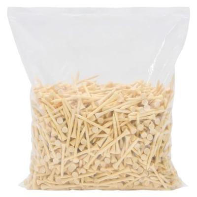VidaXL 1000 st golftees 70 mm bamboe