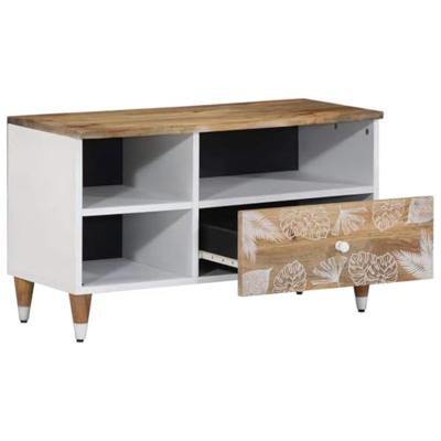 Tv-meubel 80x33,5x46 cm massief mangohout Tv-meubel 80x33,5x46 cm massief mangohout