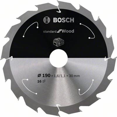 Bosch Accessoires Cirkelzaagblad St Wood 190X30/20X1.6/1.1X16T - 2608837706 Bosch Accessoires Cirkelzaagblad St Wood 190X30/20X1.6/1.1X16T - 2608837706