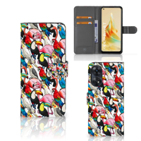 OPPO Reno8 T 4G | Telefoonhoesje | Met pasjeshouder | Birds - thumbnail