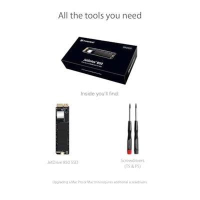 Transcend JetDrive™ 850 Mac NVMe/PCIe M.2 SSD 2280 harde schijf 480 GB M.2 NVMe PCIe 3.0 x4 Transcend JetDrive™ 850 Mac NVMe/PCIe M.2 SSD 2280 harde schijf 480 GB M.2 NVMe PCIe 3.0 x4