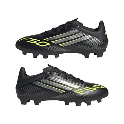 adidas F50 Club Gras / Kunstgras Voetbalschoenen (MG) Zwart Zilver Neongeel adidas F50 Club Gras / Kunstgras Voetbalschoenen (MG) Zwart Zilver Neongeel