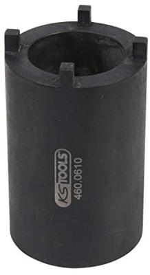 KS Tools 460.0610 1/2 DAF-sleufmoersleutel voor bevestiging van stuurstangen met 4 pennen, 52 mm