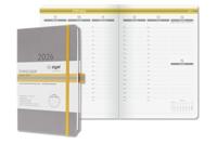 Sigel L2600 Weekkalender Linescape 2026 Hardcover DIN A5 Lichtgrijs, Geel 1 stuk(s) Aantal paginas: 176 - thumbnail
