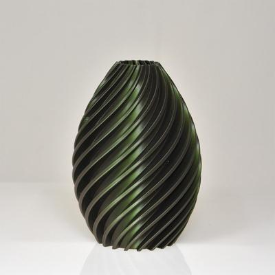 Heather 3D vaas 19x13cm Groen Metallic Heather 3D vaas 19x13cm Groen Metallic