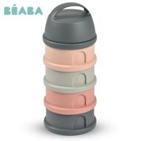 BEBA, Dosser Box, 4 compartimenten, Mineral Grey / Pink - thumbnail