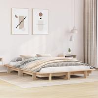 Bedframe zonder matras massief grenenhout 120x190 cm - thumbnail