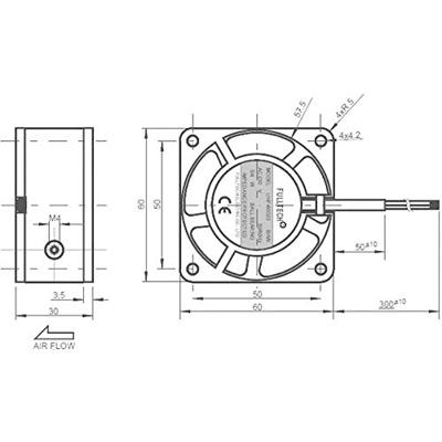 SEPA UF60D23BHW Axiaalventilator 230 V/AC 14 m³/h (l x b x h) 60 x 60 x 30 mm SEPA UF60D23BHW Axiaalventilator 230 V/AC 14 m³/h (l x b x h) 60 x 60 x 30 mm