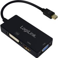 LogiLink CV0110 Mini Displayport DisplayPort Grijs kabeladapter/verloopstukje - thumbnail