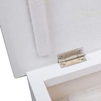 Schoenenkast 50x28x98 cm paulowniahout wit - thumbnail