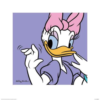 Kunstdruk Daisy Duck Lilac 40x40cm Kunstdruk Daisy Duck Lilac 40x40cm