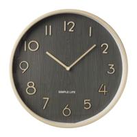 Wandklok woody - ø38x5 cm - thumbnail