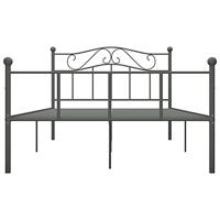 Bedframe metaal grijs 160x200 cm - thumbnail
