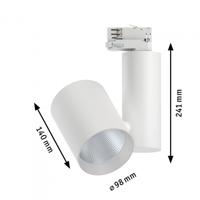 Paulmann ProRail3 Zeuz 33W 15° 4000K W triac 91344 Systeemlamp (basis) ProRail3 33 W LED Wit - thumbnail