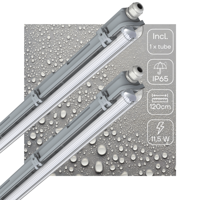 2 PACK - LED&apos;s Light Complete LED TL lamp met LED buis 120 cm - Binnen en buiten - 2130 lm - 1x11,5W - 4000K - thumbnail