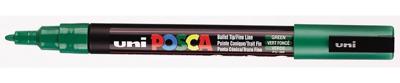 Uni Posca pc3m verfmarker donkergroen - ronde punt tot 1,3 mm