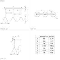 Eglo Eettafel hanglampNarices goud - 99592 - thumbnail