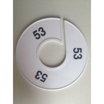 Maatring 11 cm wit/zwart 53