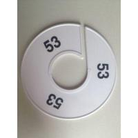 Maatring 11 cm wit/zwart 53 - thumbnail