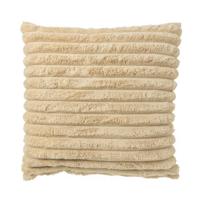 Kussen rib - beige - 45x45 cm - thumbnail