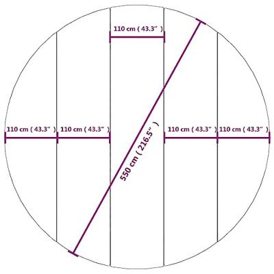 Zwembadgrondzeil 550 cm polyester geotextiel lichtgrijs Zwembadgrondzeil 550 cm polyester geotextiel lichtgrijs