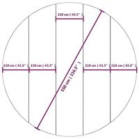 Zwembadgrondzeil 550 cm polyester geotextiel lichtgrijs - thumbnail