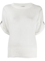 Brunello Cucinelli rolled sleeves jumper - White - thumbnail