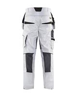 Blåkläder Schilderswerkbroek met stretch en spijkerzakken 10961033 | Wit/Donkergrijs | Maat 56 - 7330509658956 - thumbnail