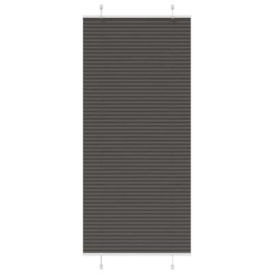 Pliss rolgordijn 90x200 cm stofbreedte 89,4 cm polyester zwart