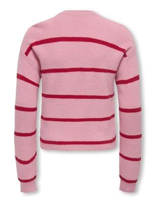Kids ONLY winter sweater meisjes - roze - KogFranca - loose fit, gebreid