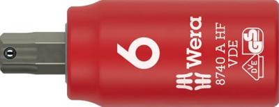 Wera 8740 A VDE HF 05005903001 Inbus Dopsleutelinzetstuk 6 mm Wera 8740 A VDE HF 05005903001 Inbus Dopsleutelinzetstuk 6 mm