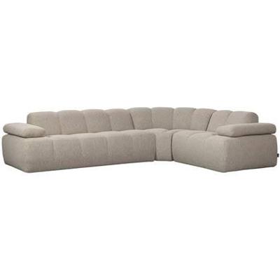 Woood Mojo hoekbank rechts bouclé Beige Melange