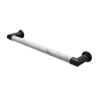 Elektrische Radiator Cascade 60x12 cm Bianco Carrara Venatino Marble / Dark Bronze HD Heating - thumbnail