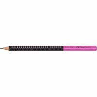 Faber Castell Grafietpotlood Jumbo Grip - Zwart/Roze - thumbnail