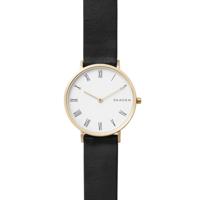 Skagen horlogeband SKW2678 Leder Zwart 16mm - thumbnail