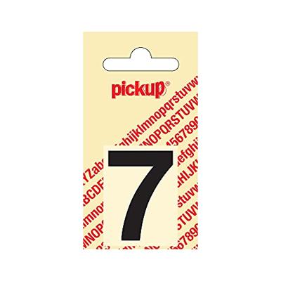 Plakcijfer Helvetica 40 mm Sticker zwarte cijfer 7 Pickup - Pickup