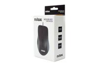 Optische Muis Nilox MOUSB1001 1000 DPI Zwart - thumbnail