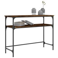 Wandtafel 100x35,5x75 cm bewerkt hout gerookt eikenkleurig - thumbnail