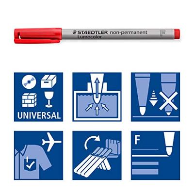 Viltstift staedtler ohp lumo f 316 non perm wp4