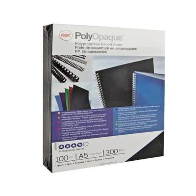 GBC PolyOpaque omslagen, ft A4, PP, 300 micron, pak van 100 stuks, blauw