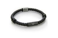 Monomen Men's Genuine Nappa Leather Bracelet MM10828BB - thumbnail