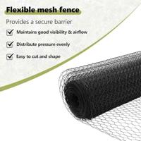 VidaXL Hek met paal grijs 1,5 x 10 m staal en pvc - thumbnail