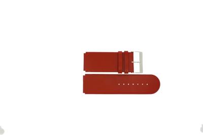 Jacques Lemans horlogeband DC-218 / RE Leder Rood 26mm
