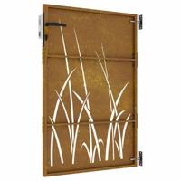Poort 85x125 cm grasontwerp cortenstaal - thumbnail
