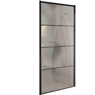 BWS Inloopdouche Frame 78x200 cm 8mm NANO Glas Mat Zwart BWS Inloopdouche Frame 78x200 cm 8mm NANO Glas Mat Zwart