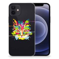 iPhone 12 | 12 Pro (6.1") Telefoonhoesje met Naam Cat Color - thumbnail