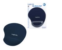 LogiLink ID0027B Muismat met polssteun Ergonomisch Blauw - thumbnail