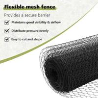 VidaXL Afrasteringspaal grijs 10 x 0,4 m (25 mm gaas) staal en pvc - thumbnail